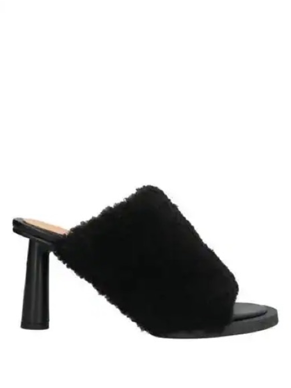 Jacquemus Black Shearling Heels